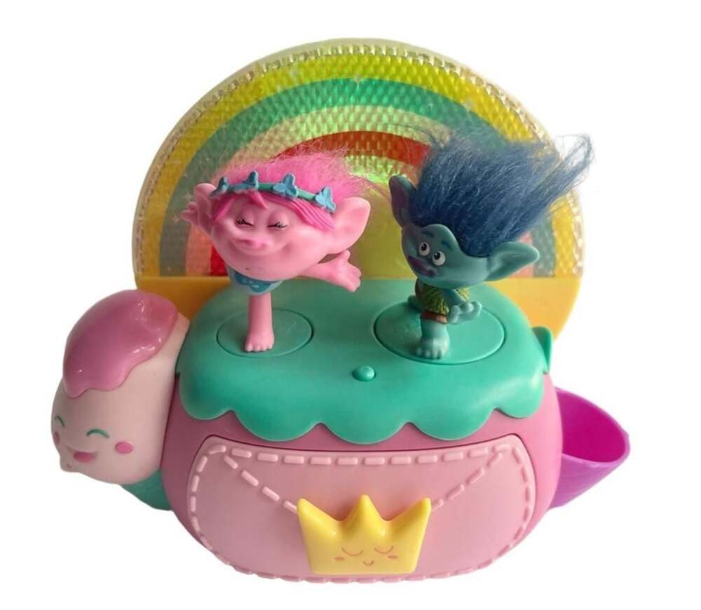 DreamWorks Trolls Poppy and Branch Musical Light-Up Jewelry Box Toy with Spinnin